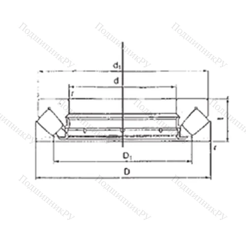 Подшипник роликовый упорно-радиальный 29324M