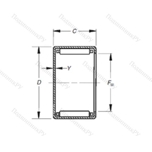 Подшипник игольчатый радиальный MJ-2281