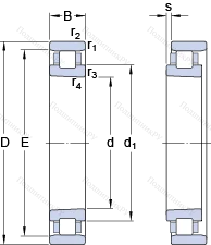 Подшипник N 1024 KTN 9/SP