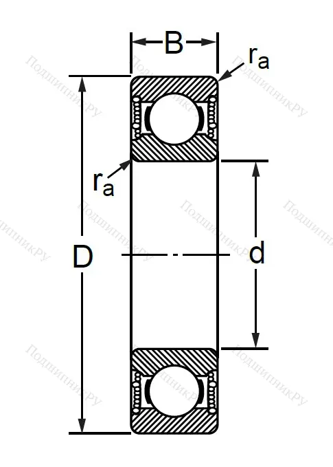 Шариковый однорядный подшипник 76-180102 (6002 2RSC 3) в Махачкале
