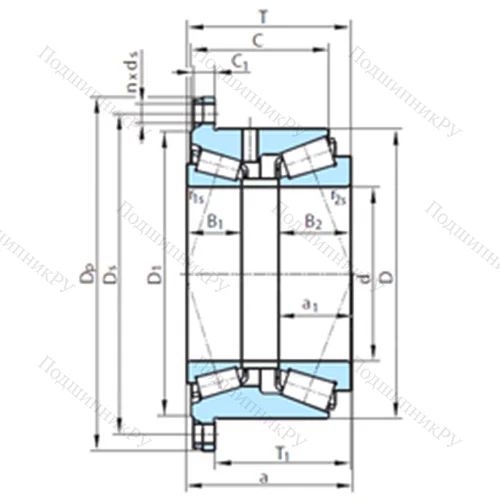 Подшипник роликовый радиально-упорный  510-16