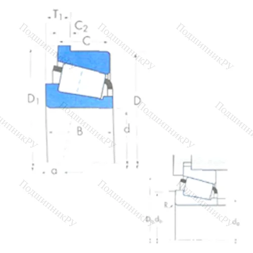 Подшипник роликовый радиально-упорный 3586/3525B от производителя  TIMKEN
