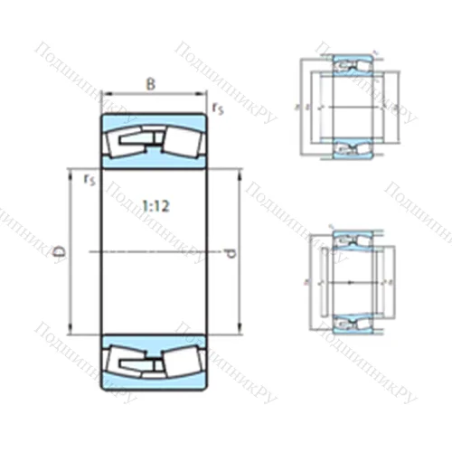 Подшипник роликовый радиальный самоцентрирующийся 230/630CKMB