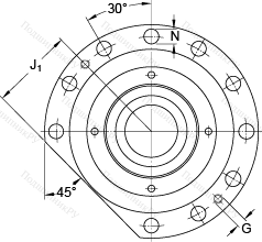 Подшипник FBSA 212 A/QFC