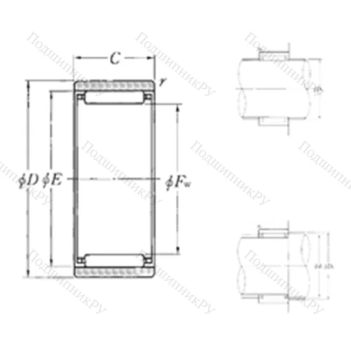 Подшипник игольчатый радиальный RNAO-30?42?16