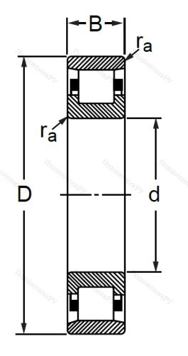 Цилиндрический роликовый подшипник N 324 (2324 КМ) в Махачкале