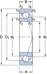 Подшипник 7005 CE/P 4A