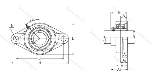 Подшипниковый узел UCFL 210 в Махачкале