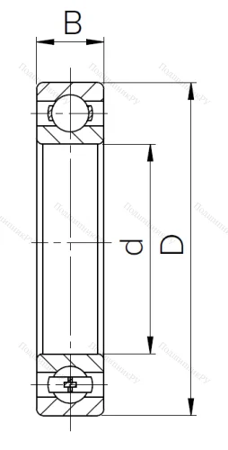 Шариковый однорядный подшипник 304 (6304) в Махачкале
