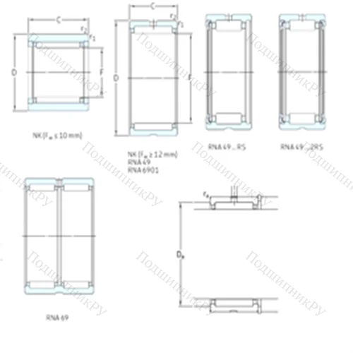 Подшипник игольчатый радиальный NK 29/20TN