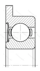 Подшипник  860100 размер 10x26x8