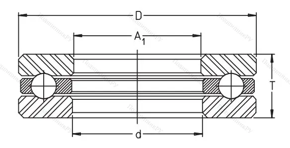 Упорный шариковый подшипник