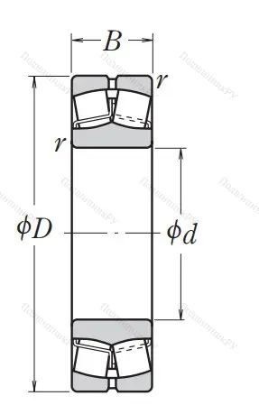 Сферический роликовый подшипник 22322 EAE 4