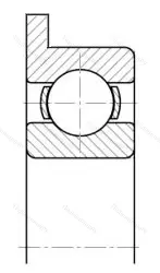 Подшипник  840024 размер 4x13x5 от производителя  ГПЗ-17