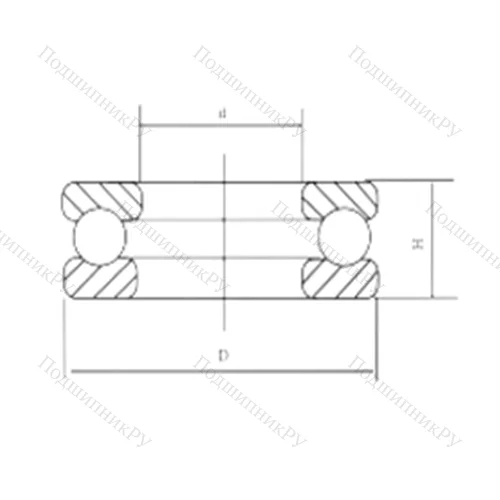 Подшипник шариковый упорный 51320M