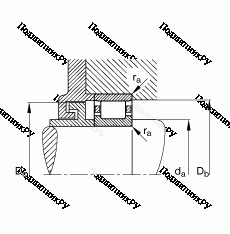 Подшипник N 208-E-TVP 2