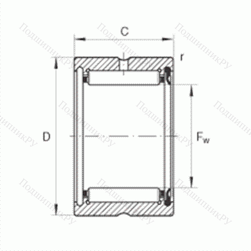 Подшипник роликовый игольчатый RNA 4902-RSR