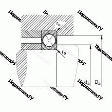 Подшипник QJ 211-TVP