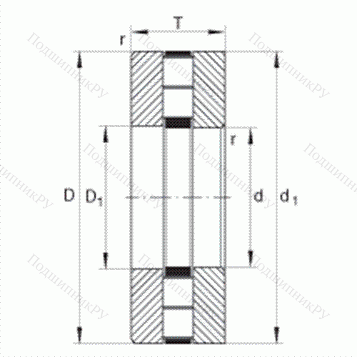 Подшипник роликовый упорный 89414-TV от производителя  INA Подшипник роликовый упорный 89414-TV от производителя  INA
