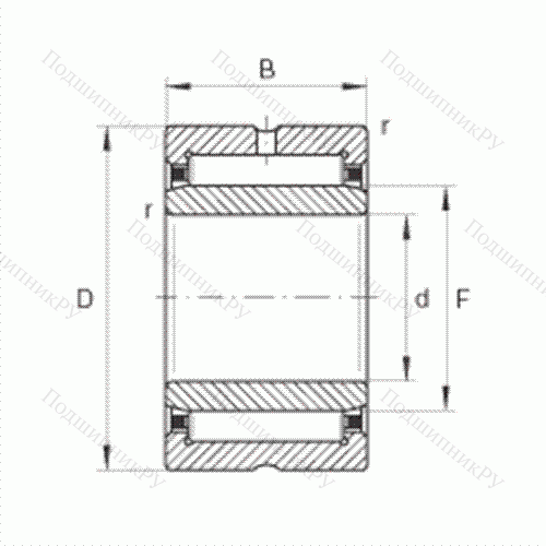 Подшипник роликовый игольчатый NKI 38/30