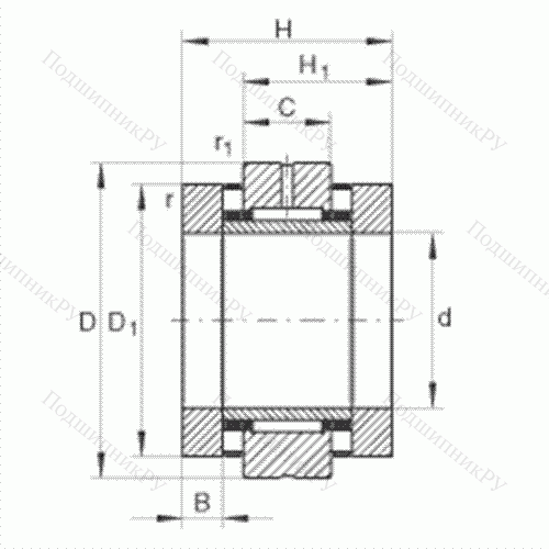 Подшипник комбинированный роликовый ZARN 3570-TV от производителя  INA